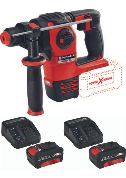 Herocco 18V 2X4.0AH Kömürsüz Akülü Kırıcı Delici