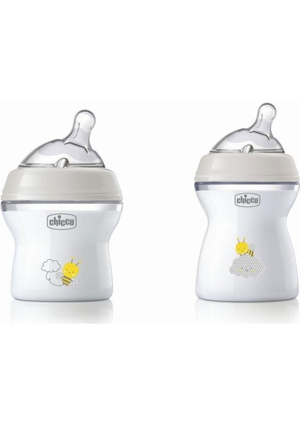 Natural Feeling Pp Biberon Ikili 150+250ML Desenli