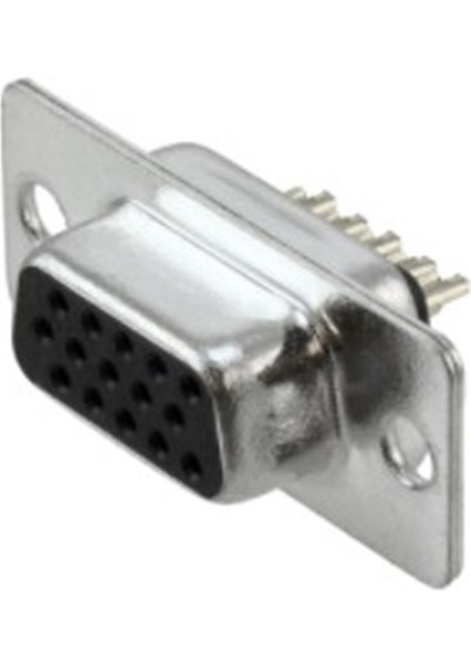 High-Density D-Sub Konnektör, 15 Pin, Dişi, Solder Cups