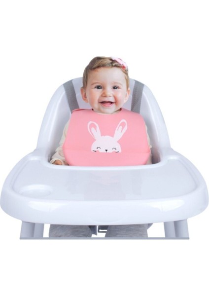 Silikon Mama Önlüğü Pembe