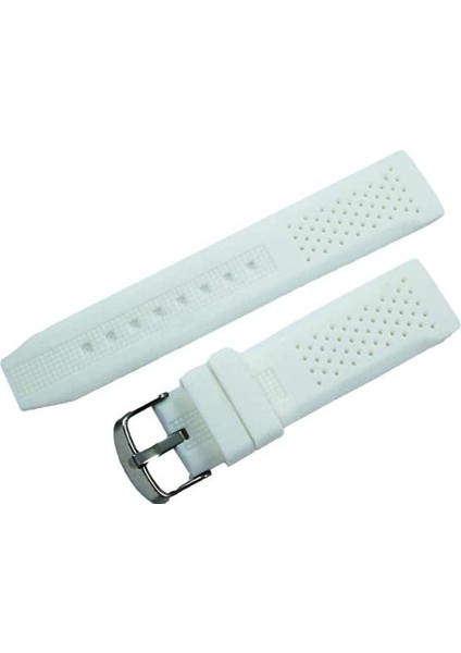 Lacost Model Silikon Saat Kordonu Beyaz 24MM Slikon Saat Kayışı