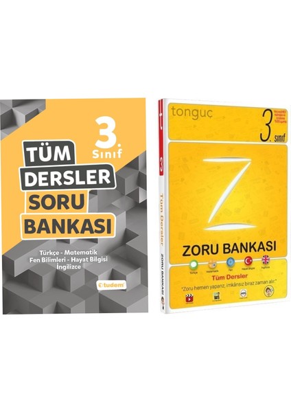 Tudem Yayınları 3. Sınıf Tüm Dersler Soru Bankası + Tonguç Zoru Bankası