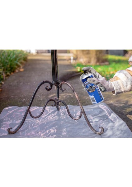 Hammerite Direkt Pas Üstü Pürüzsüz Metal Sprey Boyası Siyah 400 ML