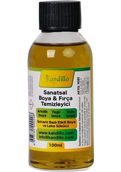 Sanatsal Boya ve Fırça Temizleyici Sıvı 100 ml Artist Brush Cleaner