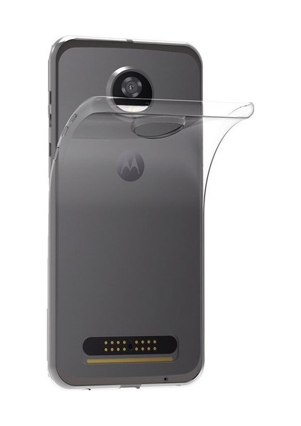 Lenovo Moto Z2 Play Kılıf Soft Silikon Şeffaf Arka Kapak