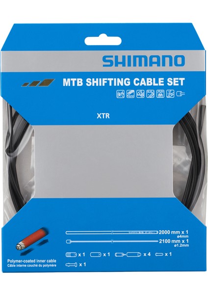 Polymer Coat (Xtr Seri) Mtb Vites Kablo Seti Siyah (Y01V98112)