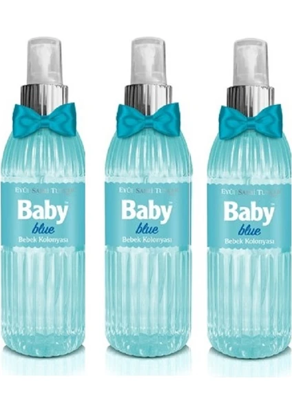 Eyüp Sabri Tuncer Bebek Kolonyası Baby Blue 150 ml Silindir Pet Şişe Sprey x 3 Adet