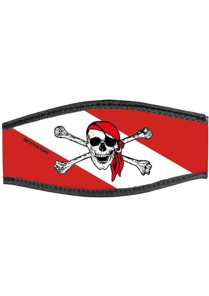 Maske Arkalığı Jolly Roger Neopren, Velkrolu