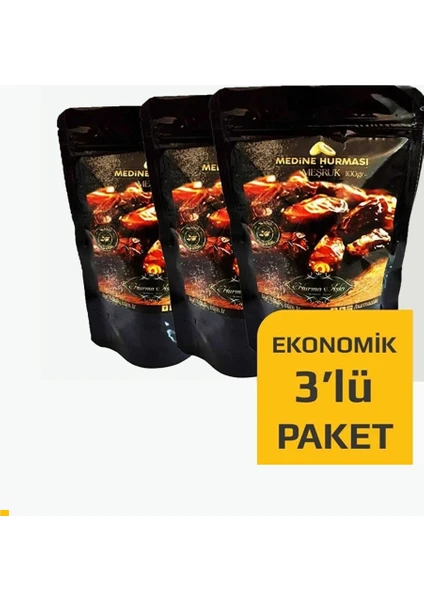 Hurma Aşkı Medine Hurması Meşruk  3 x 100 gr