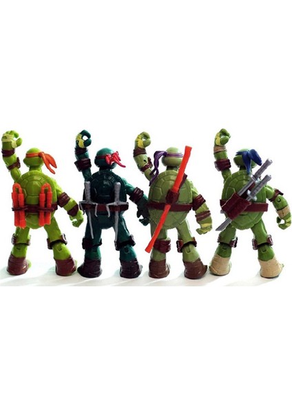 4 Ninja Kaplumbağalar Serisi Aksiyon Kuklaları (Yurt Dışından) modelleri