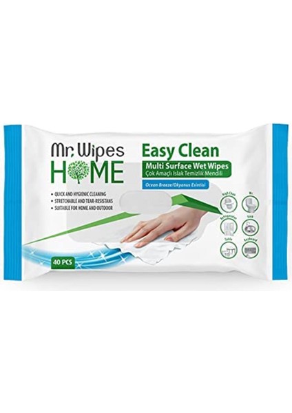 Farmasi Mr.wipes Easy Clean Temizleme Mendili Okyanus Esintisi Kokulu (40 Adet)