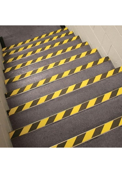 Sarı-Siyah Merdiven Kaydırmaz 5cm x 25METRE Kaymaz Bant 50MM fırsatları