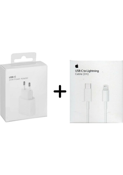 iPhone Uyumlu 20W Adaptör ve 2 Metre Type-C Kablo