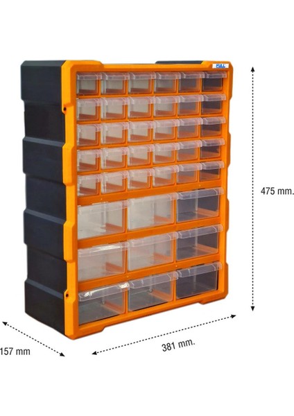 Full Mnb39 Monoblock Organizer Çekmece Seti 39 Lu