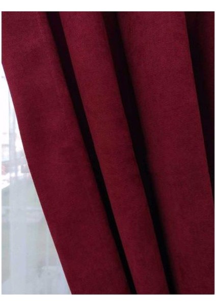 Ada Fon Perde Sık Pile (1'e 3 Pile) Bordo indirimleri