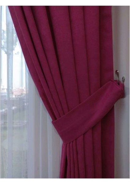 Ada Fon Perde Sık Pile (1'e 3 Pile) Vişne fırsatları