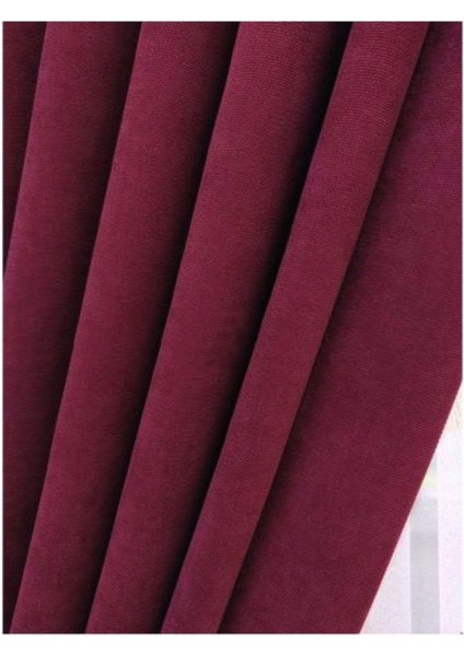 Ada Fon Perde Sık Pile (1'e 3 Pile) Vişne indirimleri