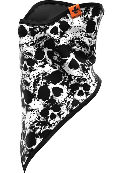 Baskılı Üçgen Maske Snowboard, Kayak, Motosiklet, Bisiklet Polarlı Kar Maskesi