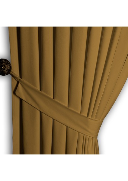 Ada Fon Perde Sık Pile (1'e 3 Pile) A.hardal fiyatları