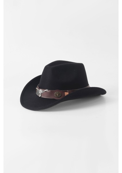 Kovboy Fötr Şapka - Siyah fiyatları