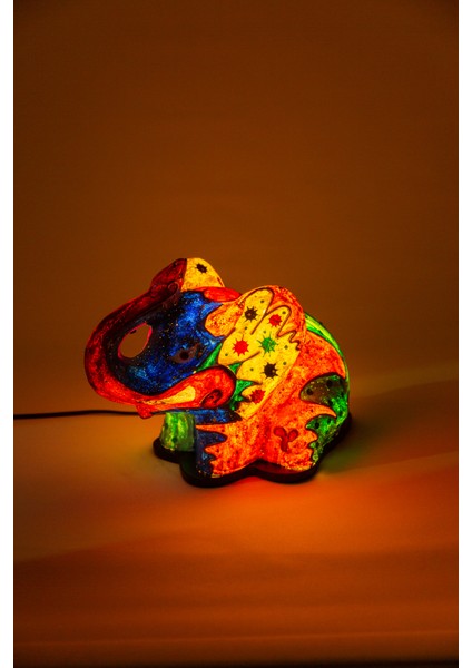 Lumino Elephant Acrylic Yellow Dekoratif Aydınlatma