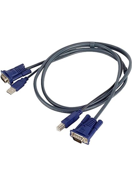 AL-4535 USB Kvm Switch VGA Yazıcı Kablosu