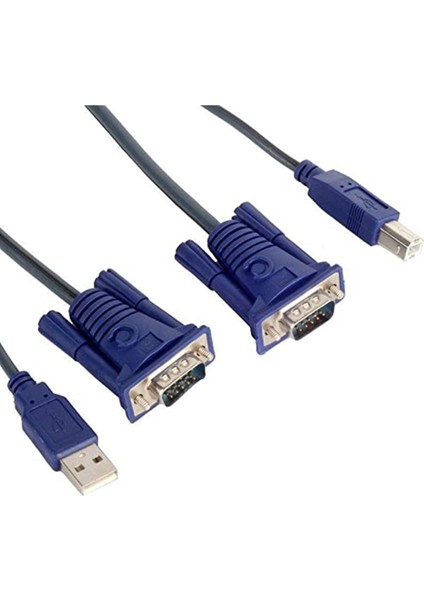 AL-4535 USB Kvm Switch VGA Yazıcı Kablosu