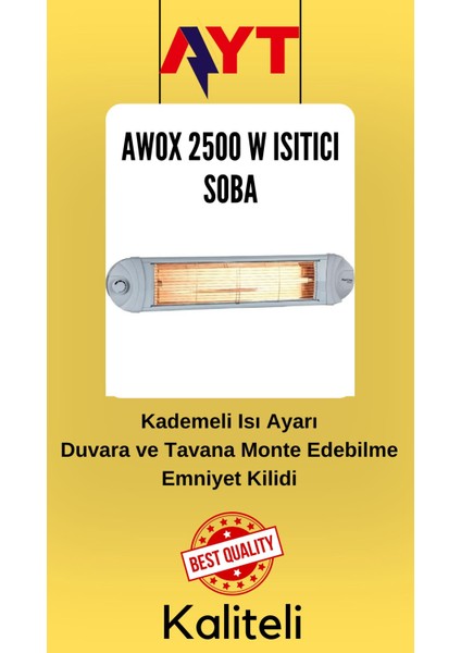 Isıtıcı Soba Ecotec 2500W Infrared