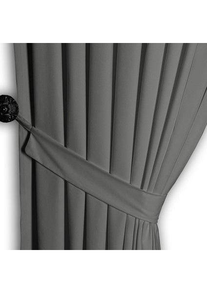 Ada Fon Perde Pilesiz Extraforlu Düz Dikim Büzgü Pile A.gri modelleri