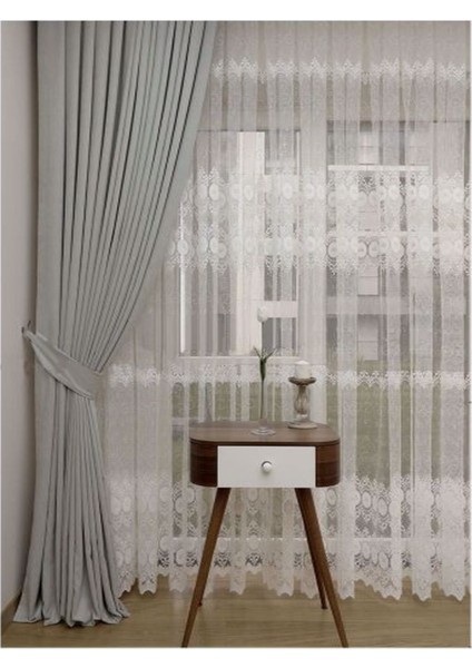 Ada Fon Perde Pilesiz Extraforlu Düz Dikim Büzgü Pile A.gri fırsatları