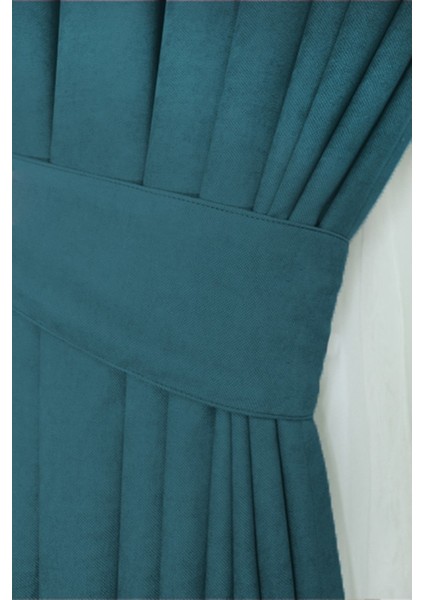 Ada Fon Perde Pilesiz Extraforlu Düz Dikim Büzgü Pile Turkuaz indirimleri