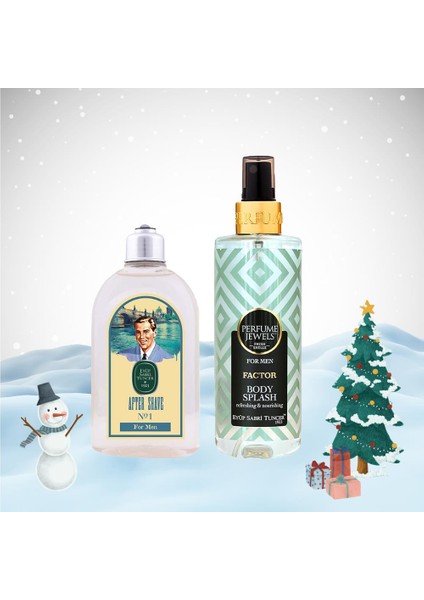 Yılbaşı Paketi Erkek Body Splash Factor 250 ml ve Tıraş Kolonyası No:1