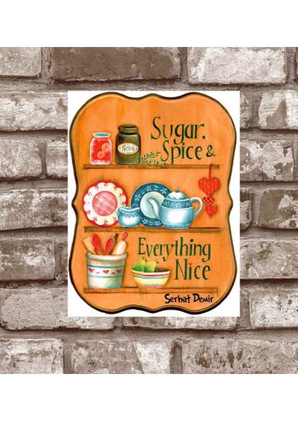 RETRO249-KIŞIYE Özel Sugar-Spice-Everything-Nice-Vintage-Metal-Poster