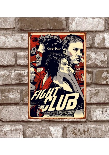 RETRO268-KIŞIYE Özel Fight-Club-Dovus-Klubu-Retro-Vintage-Metal-Poster
