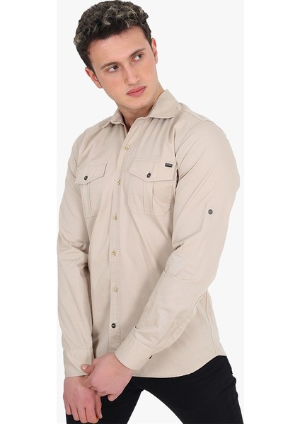 Erkek Regular Fit Gabardin Gömlek fırsatları