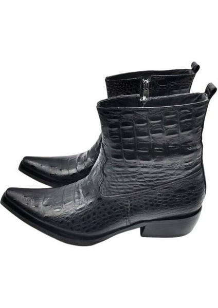 Siyah Kısa Kovboy Bot modelleri