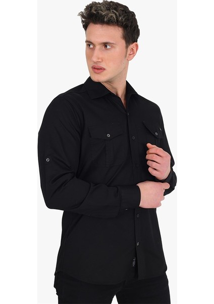 Erkek Regular Fit Gabardin Gömlek
