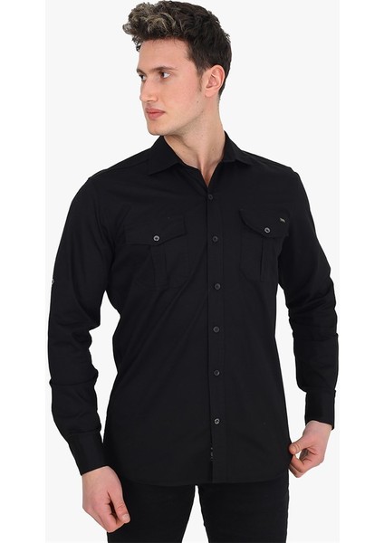 Erkek Regular Fit Gabardin Gömlek
