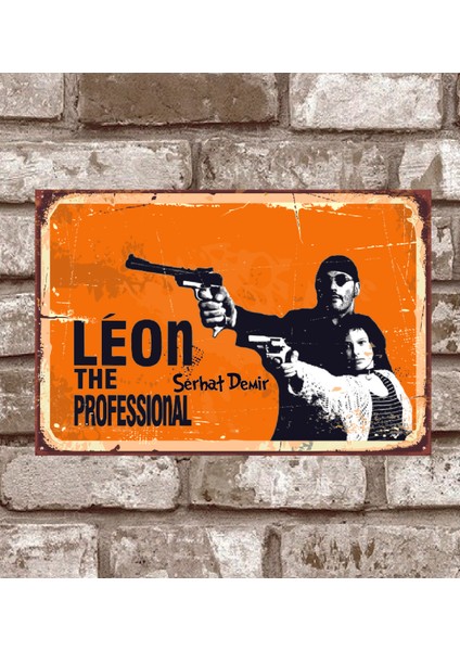 RETRO396-KIŞIYE Özel Leon-The-Professional-Retro-Vintage-Metal-Poster