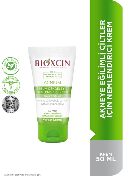 Acnium Dengeleyici Nemlendirci Krem 50 ml