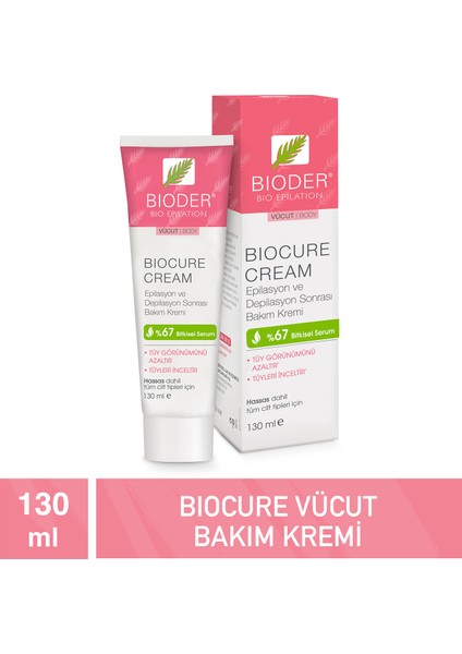 Biocure Tüy Azaltıcı Vücut Kremi 130 ml