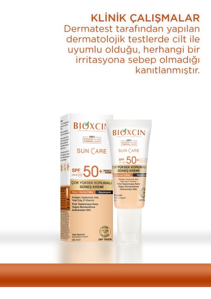 Sun Care Çok Yüksek Korumalı Kuru/normal Ciltler Için Renkli Güneş Kremi 50 ml Spf 50+