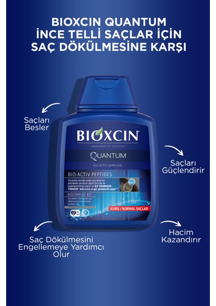 Quantum Kuru ve Normal Saçlar için Şampuan 300 ML