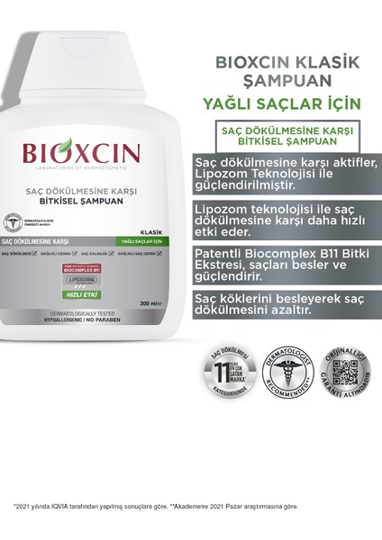 Quantum Yağlı Saçlar İçin Şampuan 300 ml