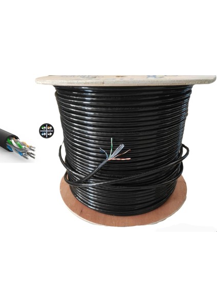 170 Metre Dış Ortam Cat 6 Kablo Modem Bilgisayar Hat Ağ Kablosu