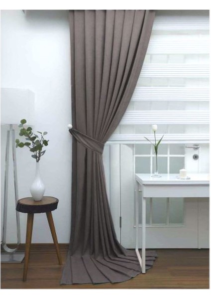 Ada Fon Perde Normal Pile (1'e 2,5 Pile) Gri fırsatları