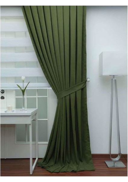 Ada Fon Perde Normal Pile (1'e 2,5 Pile) Çimen Yeşili fırsatları