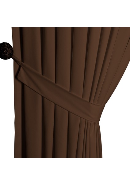 Ada Fon Perde Normal Pile (1'e 2,5 Pile) Kakao modelleri