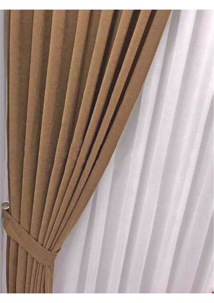 Ada Fon Perde Normal Pile (1'e 2,5 Pile) Kakao indirimleri