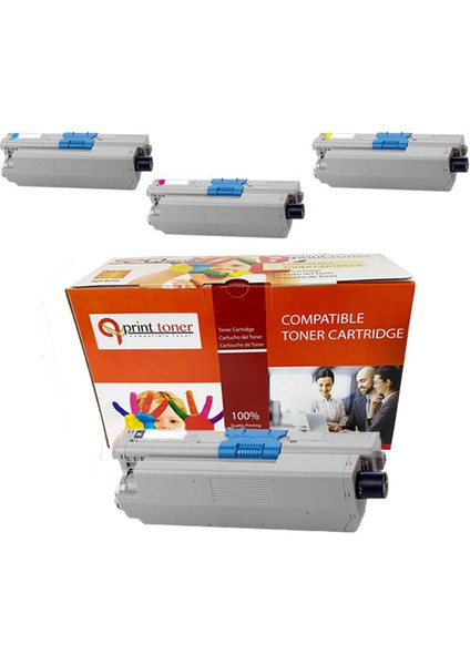 Oki C301 Set Muadil Toner 1500 Sayfa
